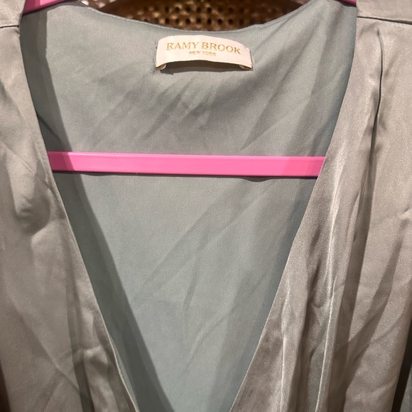 NWT Ramy Brook satin wrap dress satin dress - Picture 5 of 6